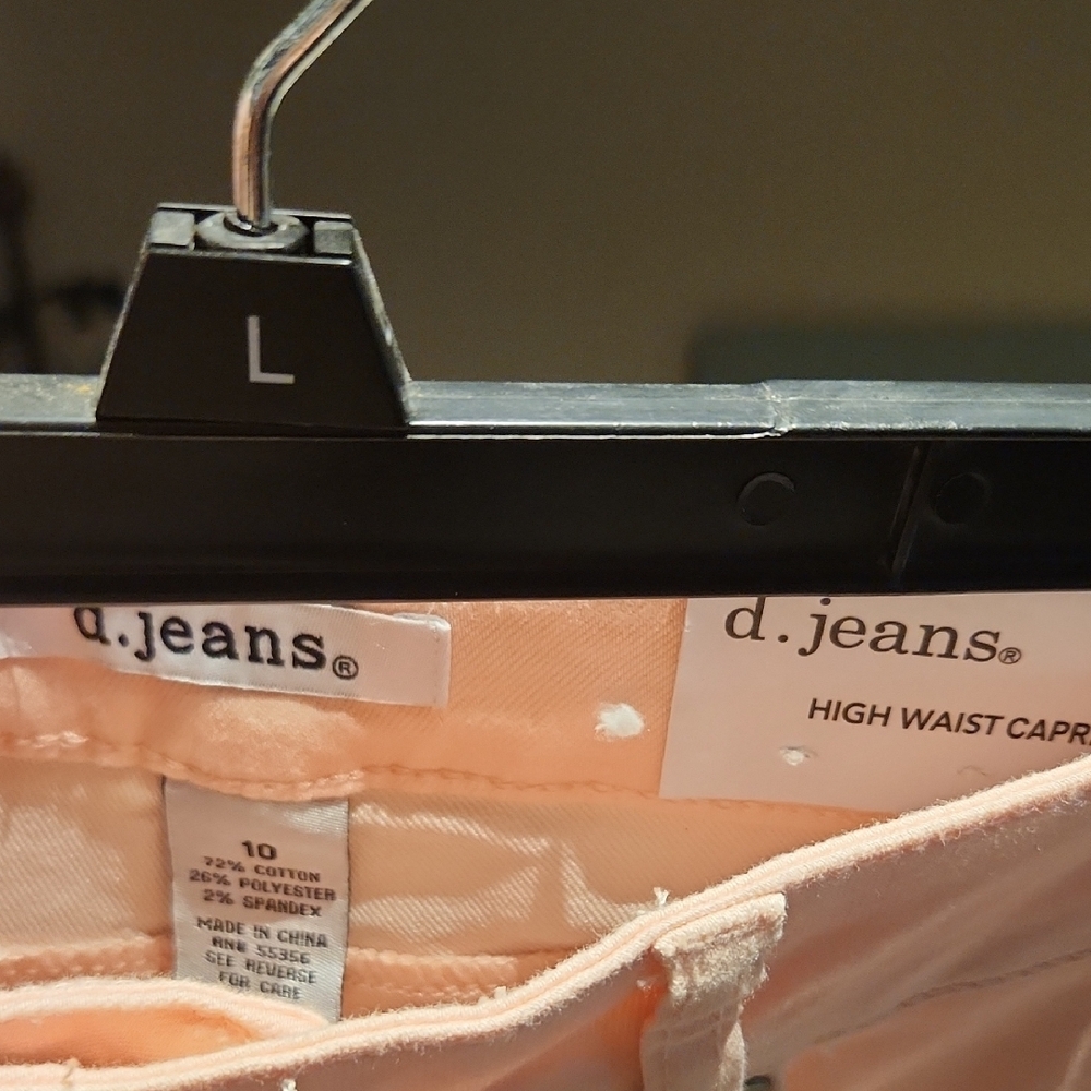 d. jeans Pale Pink Cropped Ankle Jeans - Picture 4 of 5